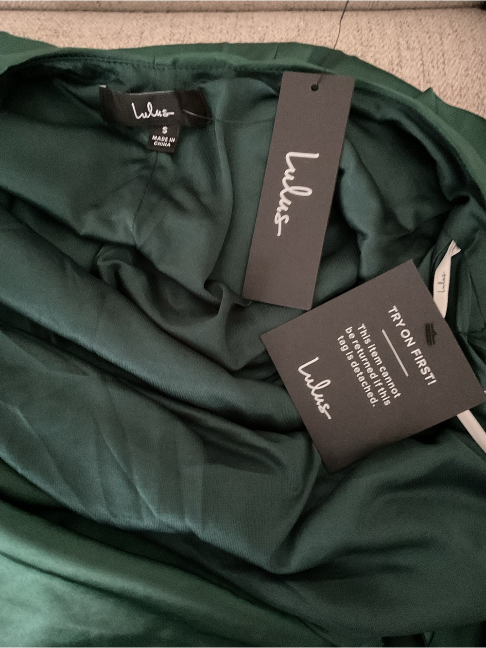 Lulus Love in Your Life Emerald Green Satin Halter Sleeveless Maxi Dress Small - Picture 9 of 12